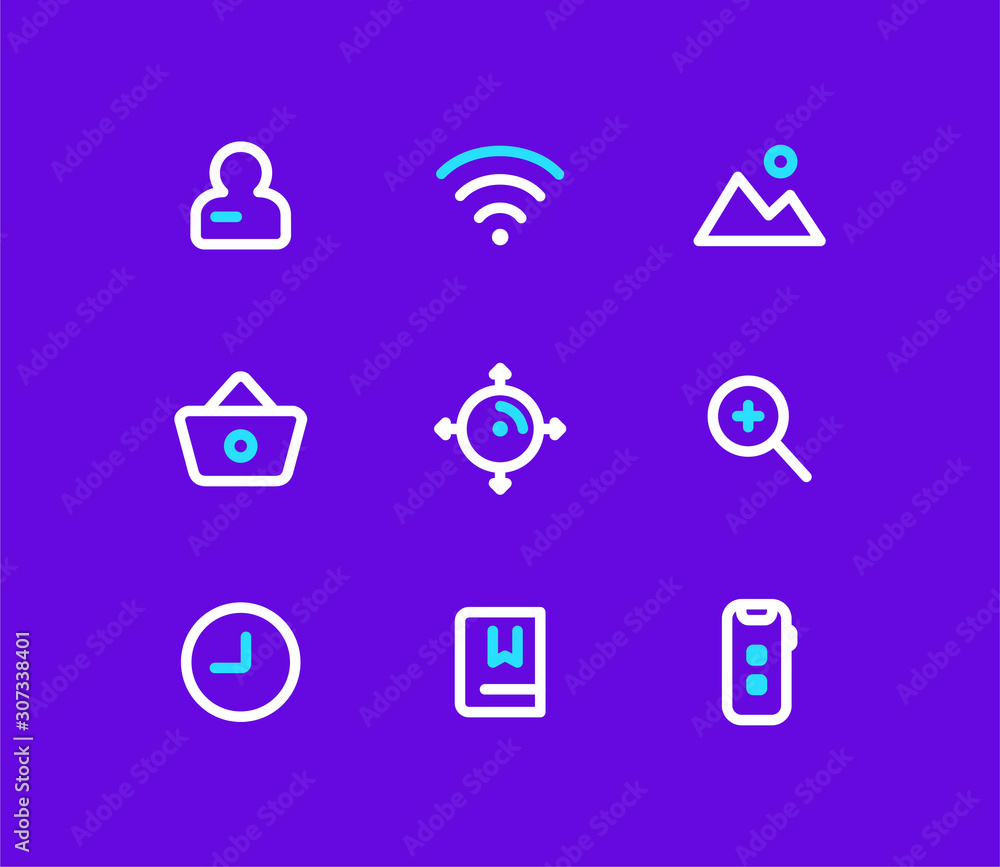 Outline icons Outline icons