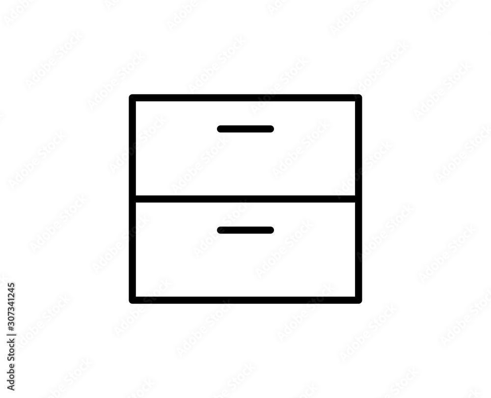 Cabinet line icon Cabinet line icon