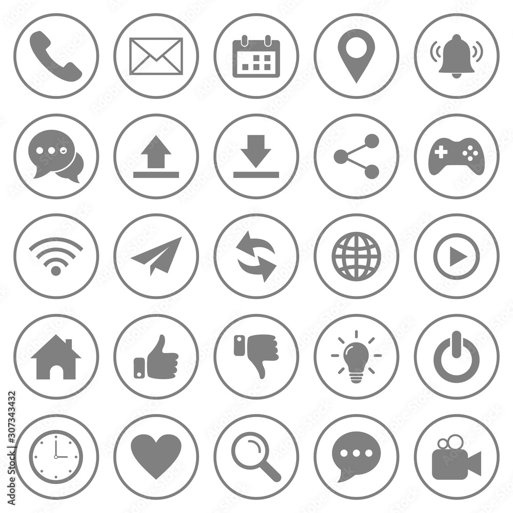 website icon set vector design symbol website icon set vector design symbol