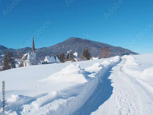 Winter in Bayerischen Bergen (Oberammergau) photo