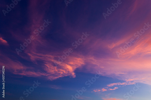 dramatic sky with sunlight on fluffy clouds  © Nature Peaceful 