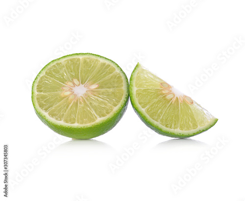 fresh lemons isolated on white background.