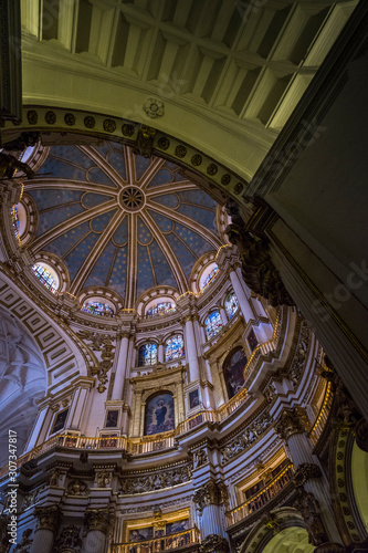 Dome of the Granada Cathedral of the Incarnation  Renaissance style   Granada  Andalusia  Spain.
