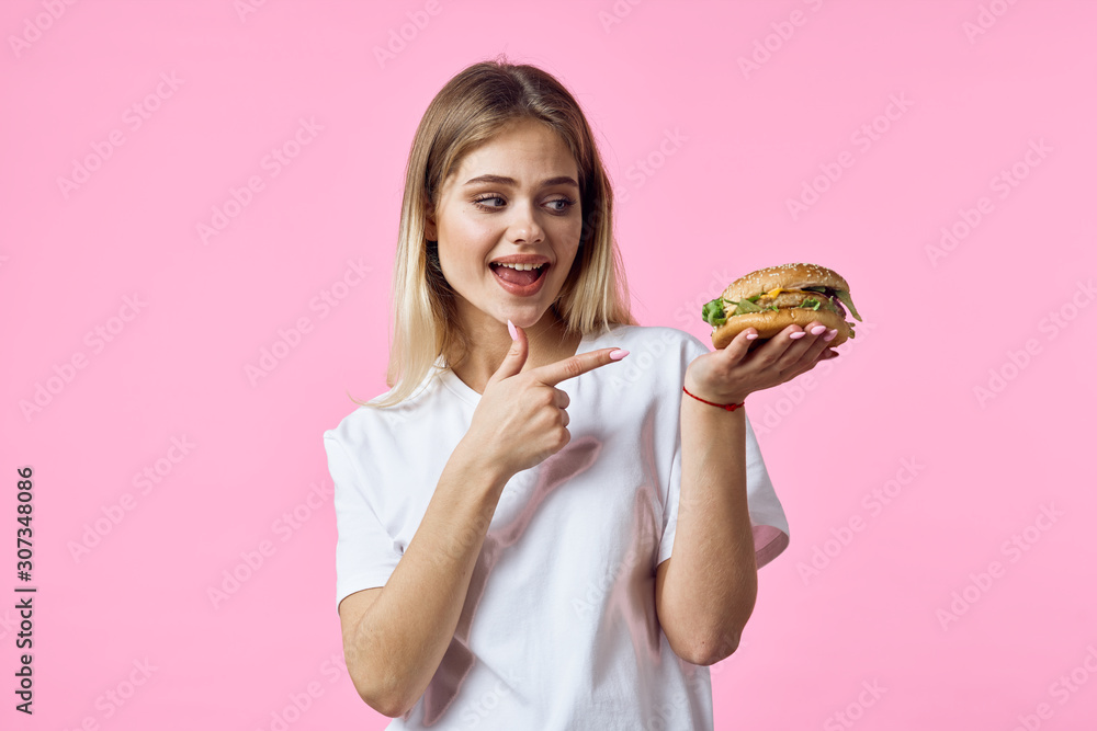 woman with cake