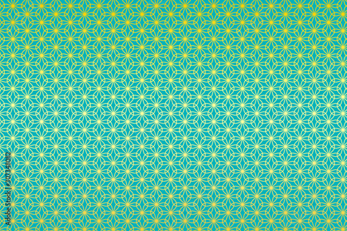 和柄 輪違い麻の葉 花 浅葱色 Stock Illustration Adobe Stock 和柄 輪違い麻の葉 花 浅葱色 Stock Illustration Adobe Stock