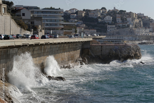 Bord de mer venteux photo