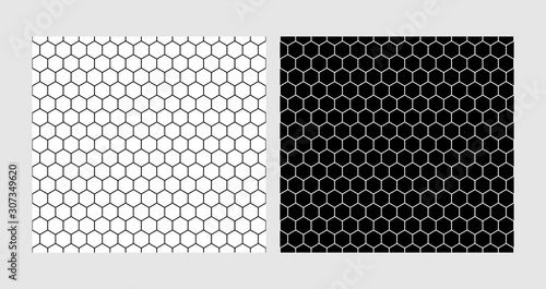 hexagon seamless patterns, texture of the hexagonal net