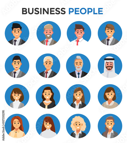 businessmen consulting  .Business people concept cartoon illustration