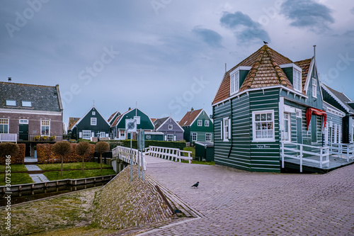 Marken Netherlands harbour small fishing village photo