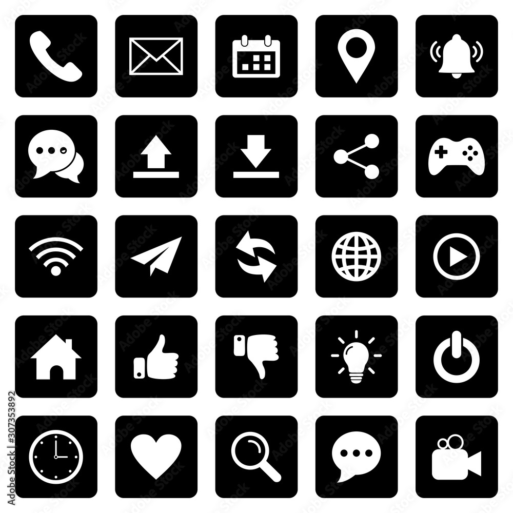 website icon set vector design symbol website icon set vector design symbol
