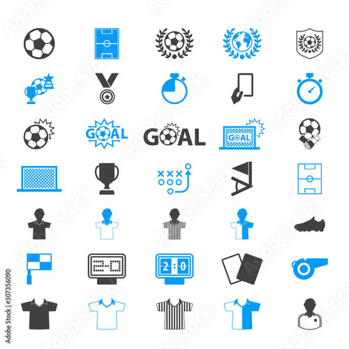 Soccer, Football Icons Set