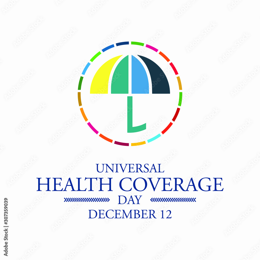 Vector illustration on the theme of International Universal Health Coverage Day on December 12th. Vector illustration on the theme of International Universal Health Coverage Day on December 12th.