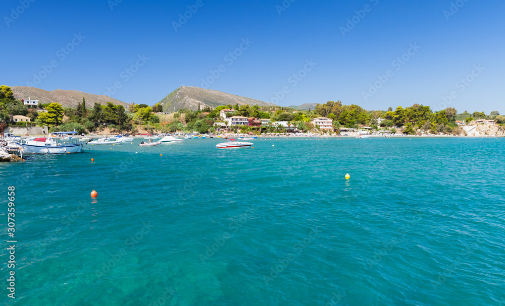 Agios Sostis bay. Landscape of Zakynthos island