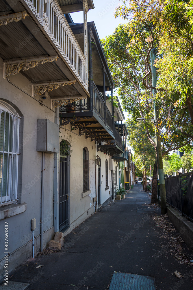 Forbes Street in the inner city suburb of Darlinghurst, Sydney, Australia