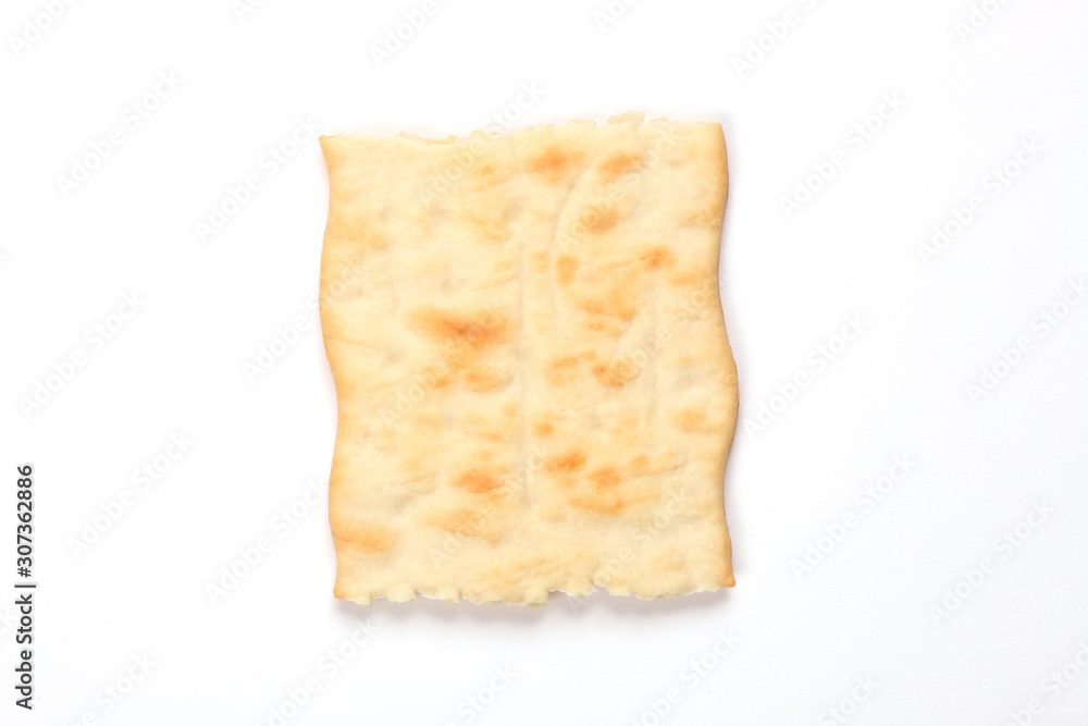 bread cracker isolated on white background with copy space for your text