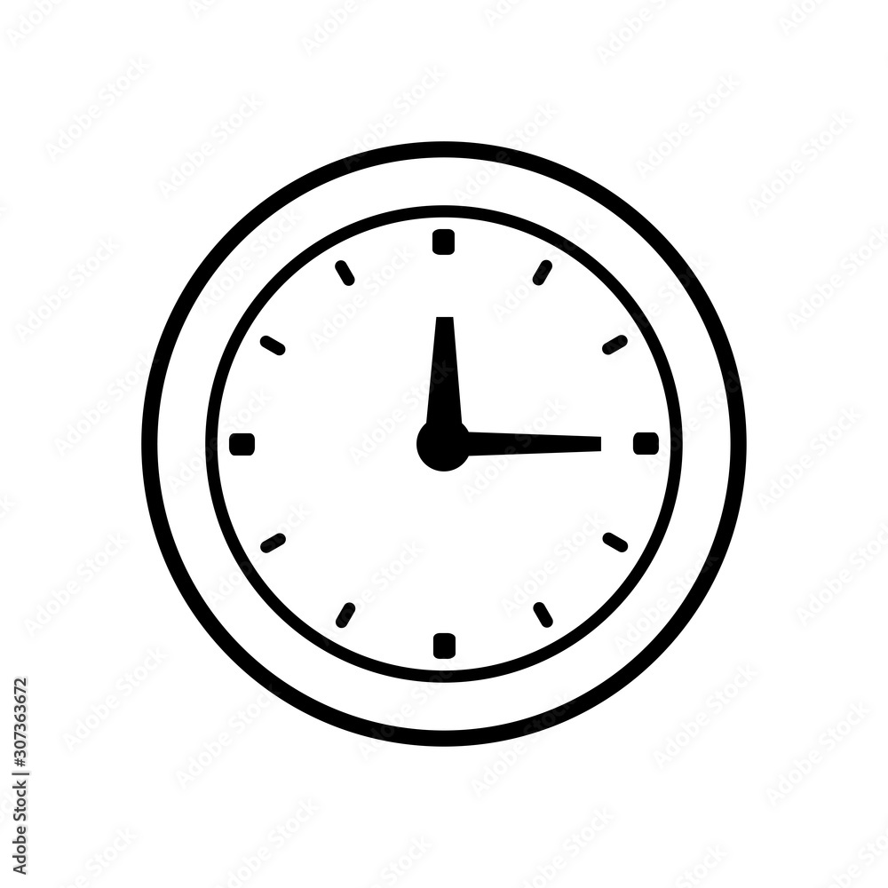 clock - time icon vector design template clock - time icon vector design template