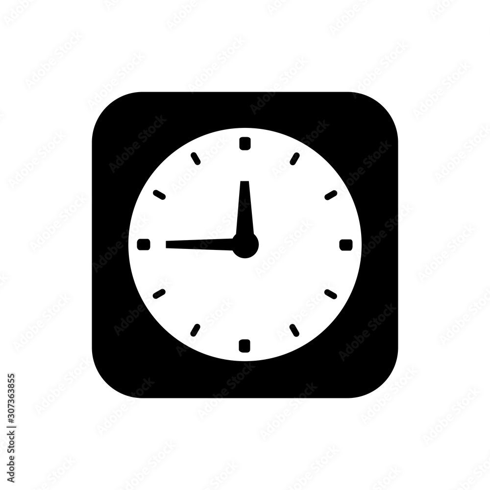 clock - time icon vector design template clock - time icon vector design template