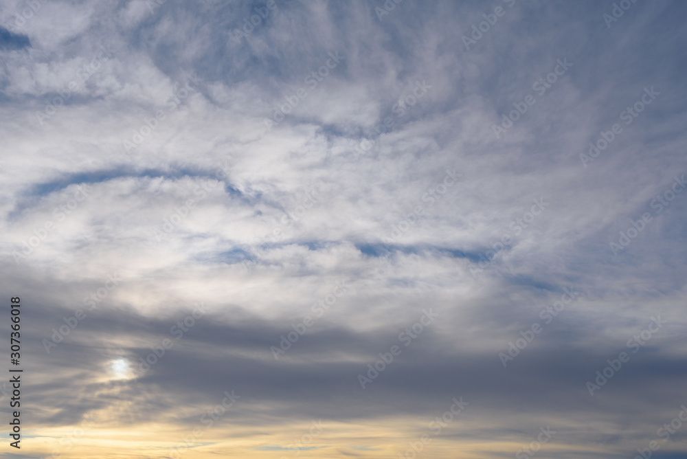Obraz premium blue sky with white clouds