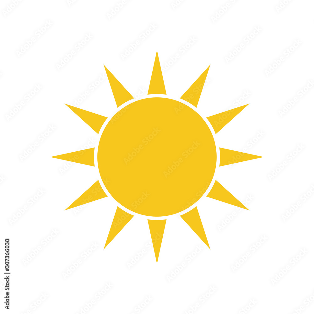 sun icon vector design template sun icon vector design template