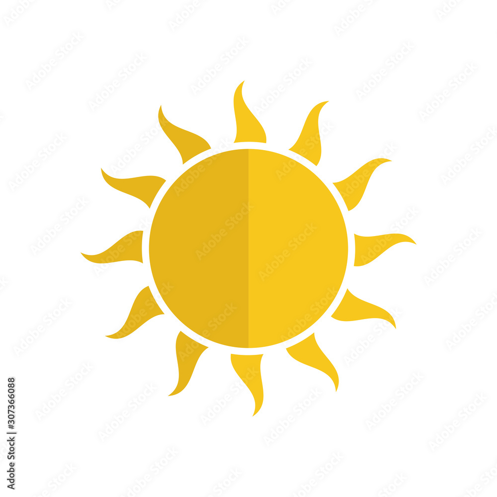 sun icon vector design template sun icon vector design template