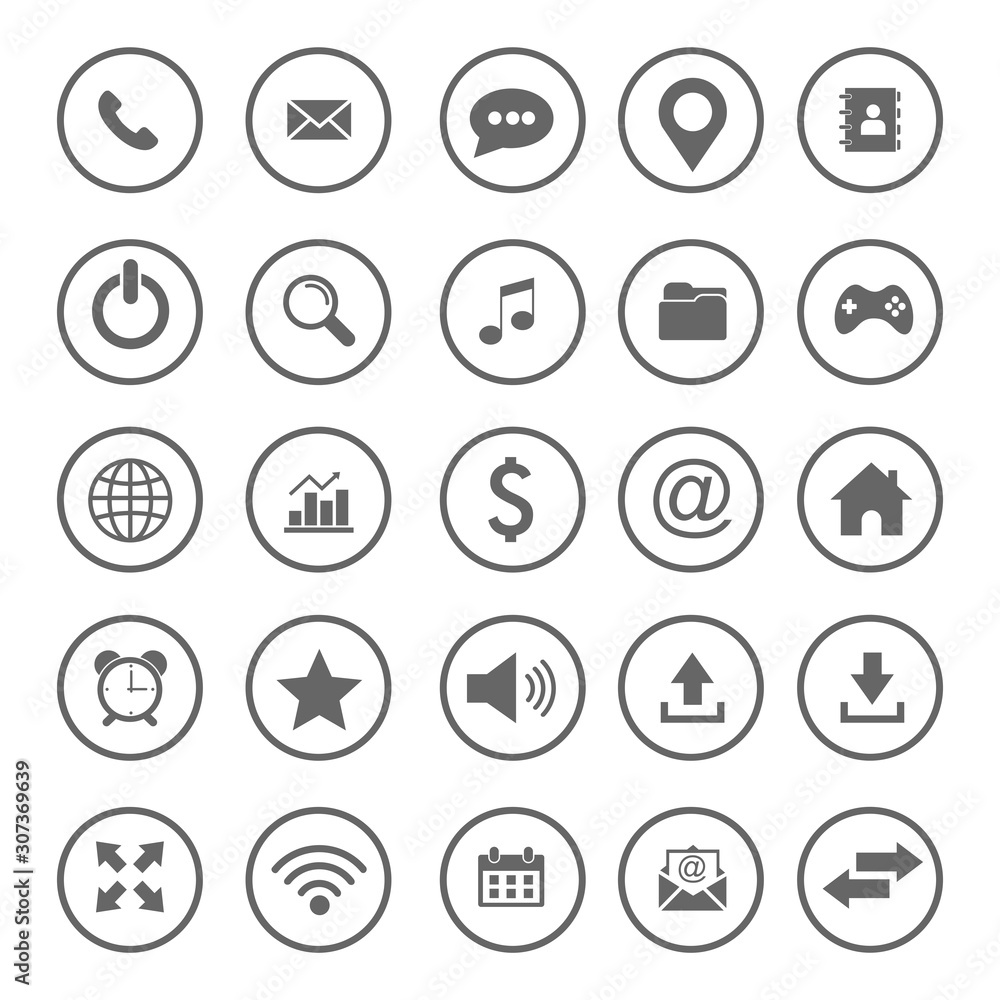 website icon set vector design symbol website icon set vector design symbol