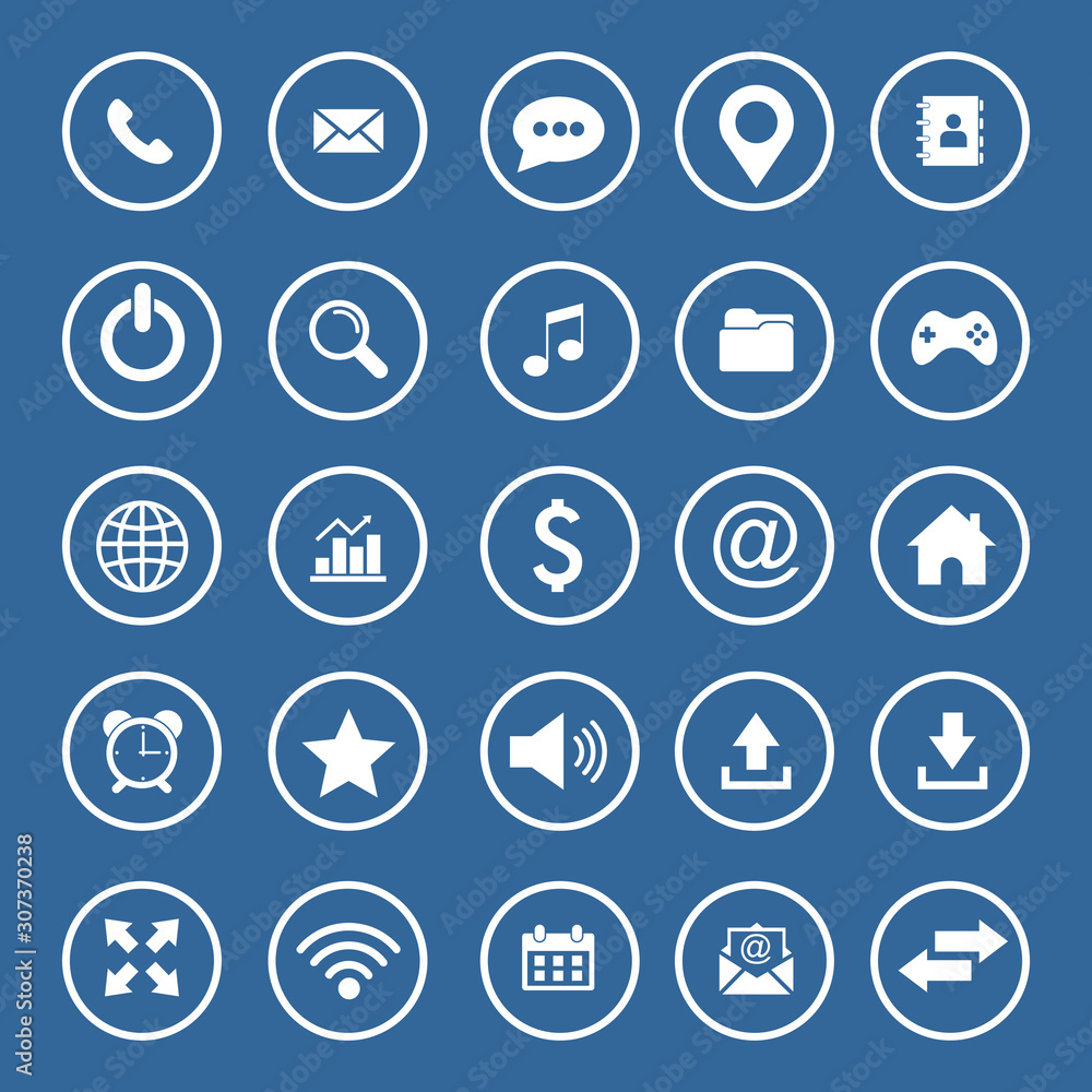 website icon set vector design symbol website icon set vector design symbol