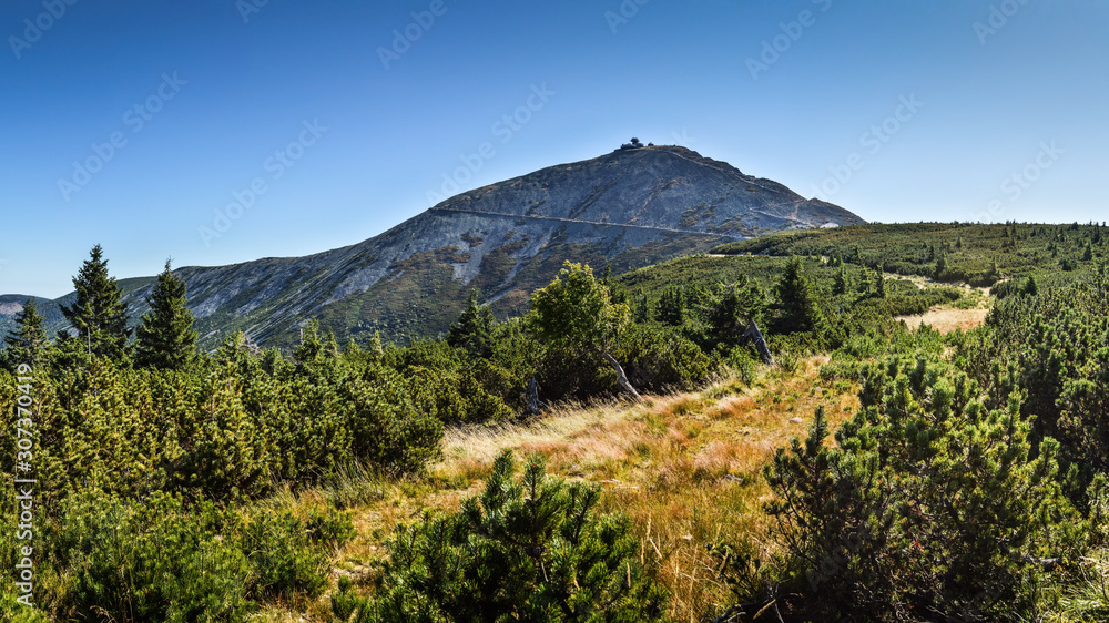 Highest peak of Lower Silesia - Sniezka Mountain in Karkonosze/Poland