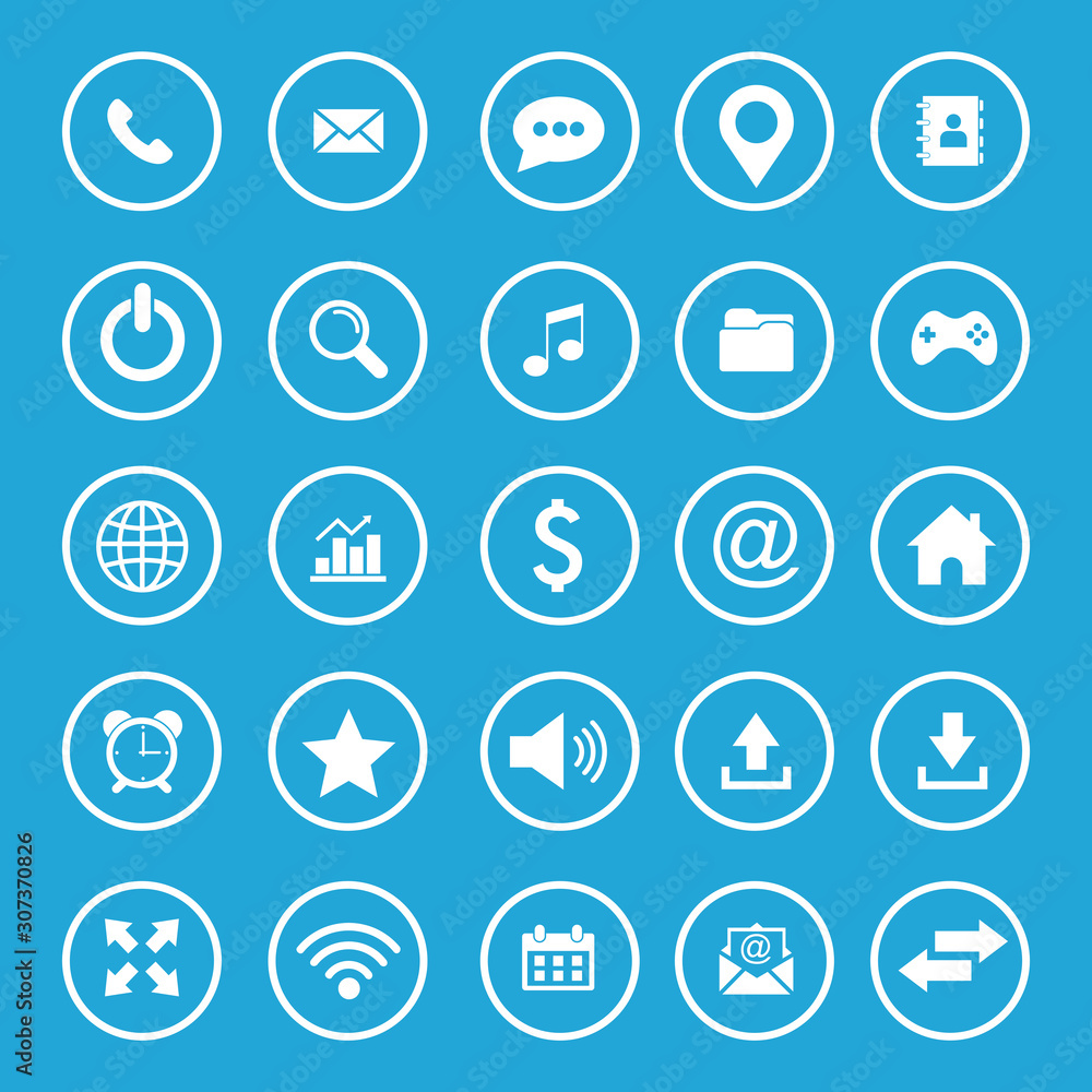 website icon set vector design symbol website icon set vector design symbol