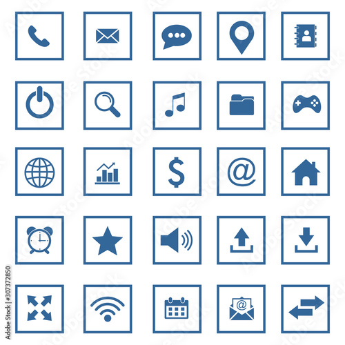 website icon set vector design symbol