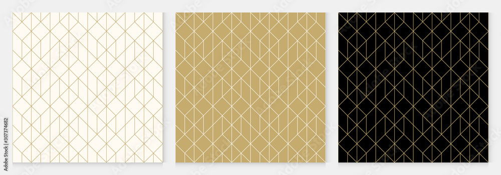 Background pattern seamless geometric line abstract gold luxury color vector. Christmas background.