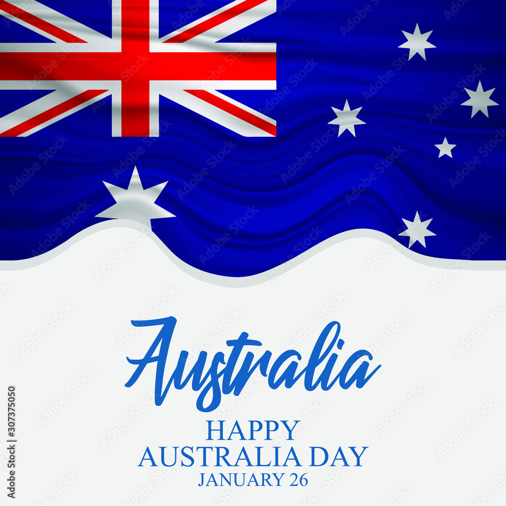 Vector illustration of Australia day Celebration on January 26th.