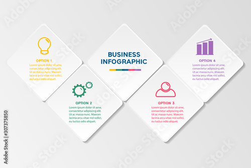 Business infographic template.