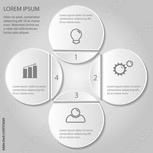 Business infographic template.