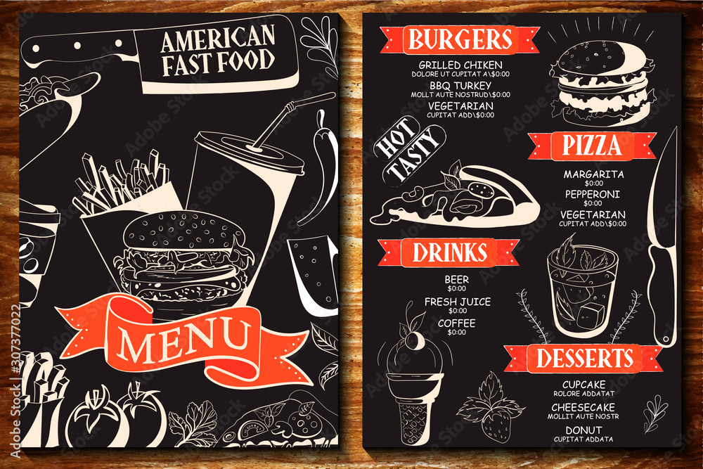 fast food restaurant design layout