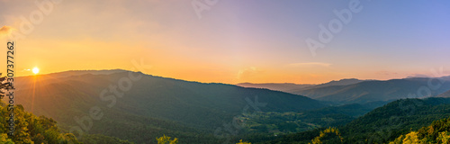 Mountains during sunset. Beautiful natural landscape.