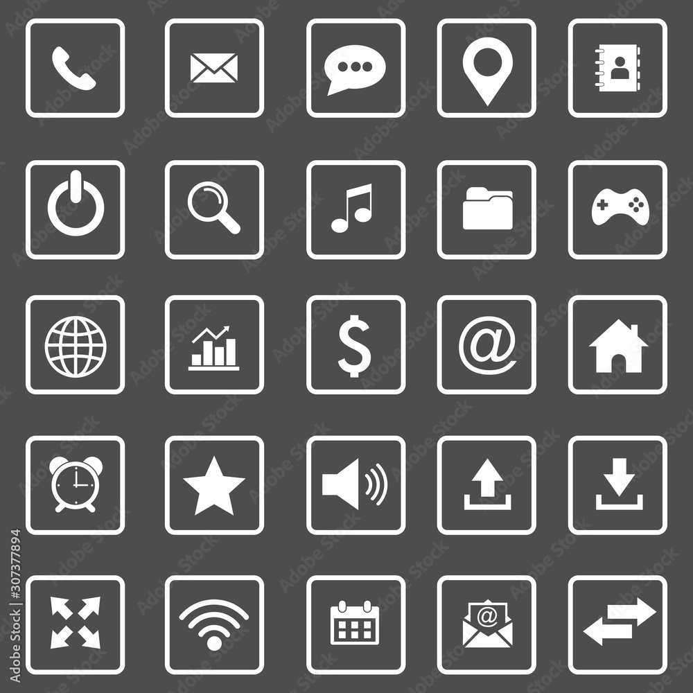 website icon set vector design symbol website icon set vector design symbol