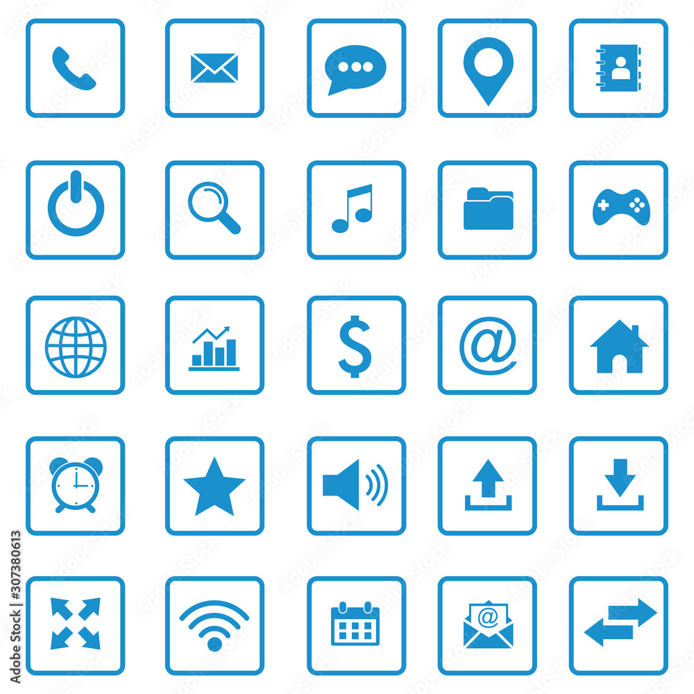 website icon set vector design symbol website icon set vector design symbol