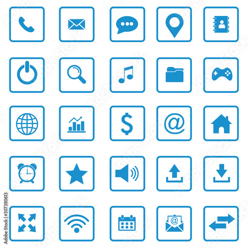 website icon set vector design symbol