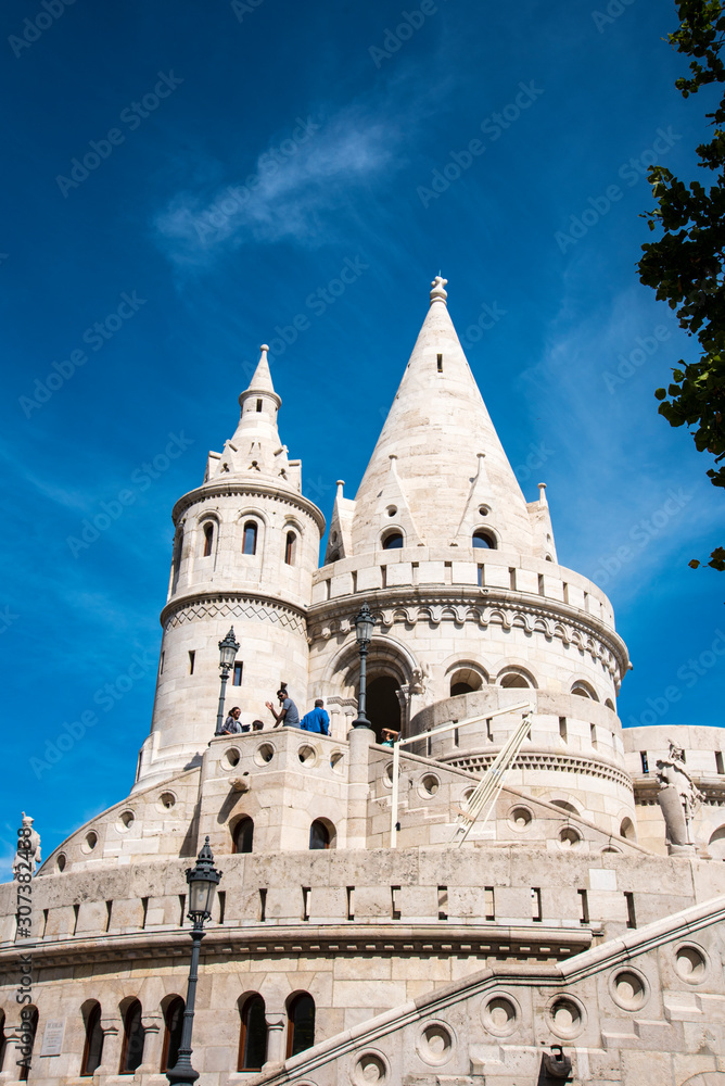 the Fisherman’s Bastion. The construction of the Fisherman’s Bastion started just before the Matthias Church was finished by 1896, the thousandth birthday of the Hungarian state.