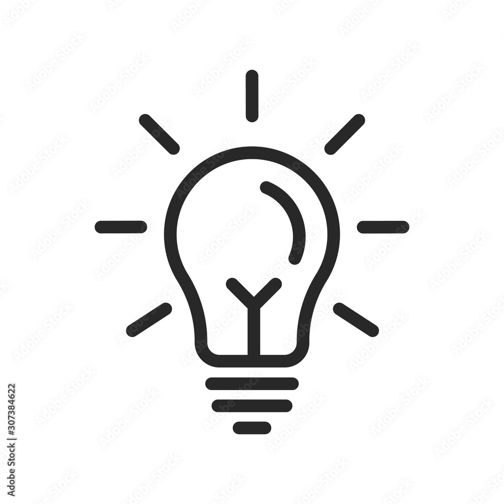 light bulb / lamp icon vector logo symbol illustration light bulb / lamp icon vector logo symbol illustration