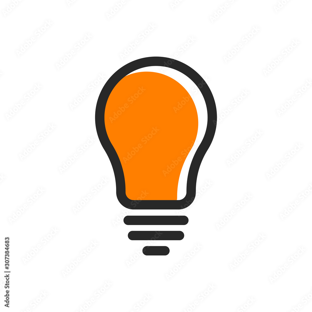 light bulb / lamp icon vector logo symbol illustration light bulb / lamp icon vector logo symbol illustration