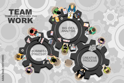Flat design illustration concepts for business analysis and planning, consulting, team work, project management, financial report and strategy . Concepts web banner and printed materials.