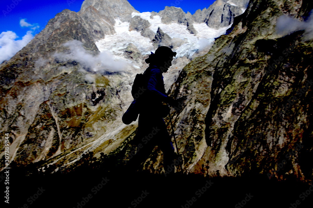 Obraz premium Randonnée dans les Alpes