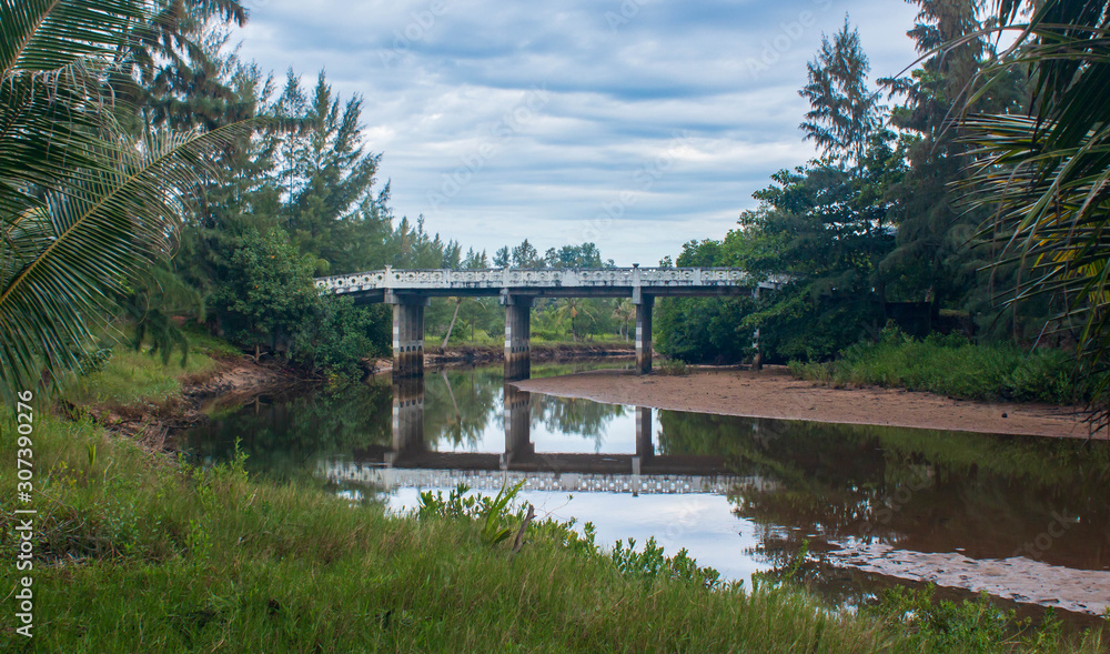 Obraz premium bridge over the river