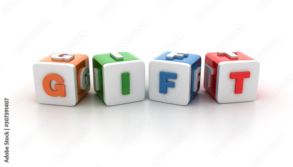 Buzzword Blocks with GIFT Word