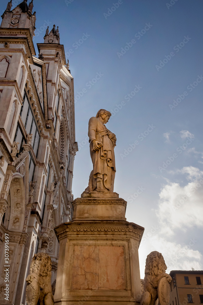 Dante, Piazza Santa Croce, Firenze
