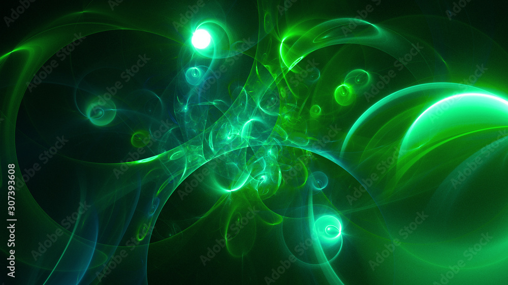 Fototapeta premium 3D rendering abstract background in aqua menthe color
