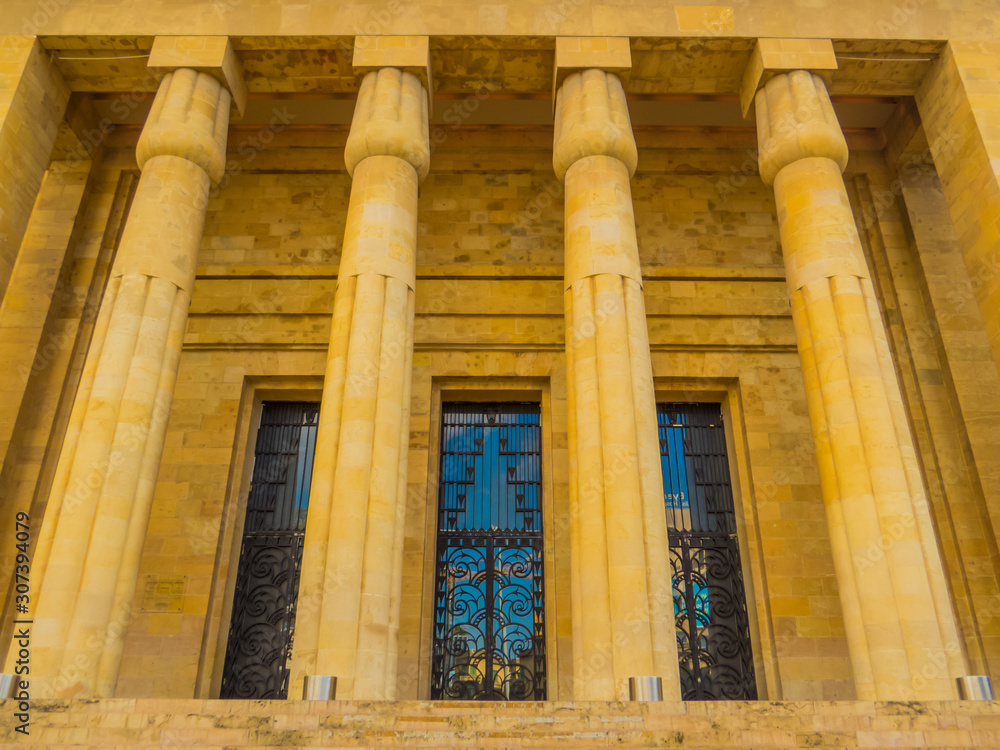 Naklejka premium BEIRUT, LEBANON - MAY 24, 2017: View of the entrance to the National Museum of Beirut.