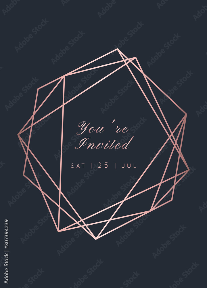 WEDDING Invitations Rose Gold Vector WEDDING Invitations Rose Gold Vector