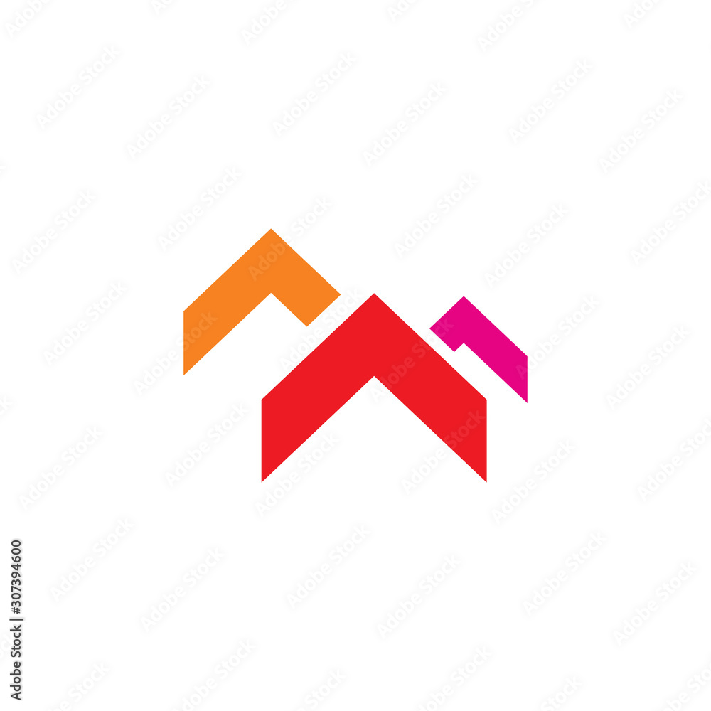creative color arrow logo design creative color arrow logo design